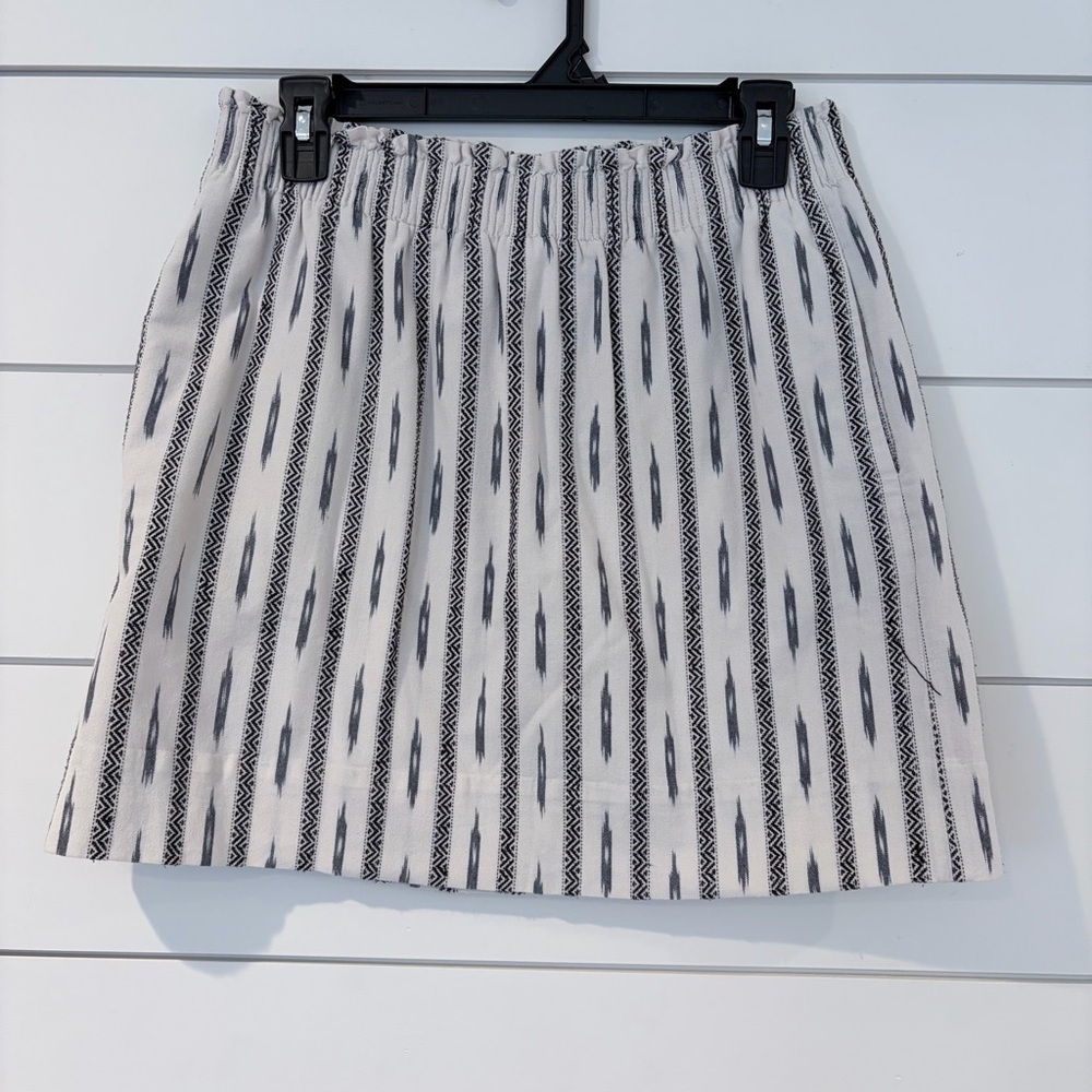 J.Crew Boho Core Tribal Mini Skirt Adjustable Waist Pull On 10 Festival